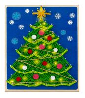 Набор для стринг арта "Цвик-Арт. Ёлка новогодняя с подсветкой"