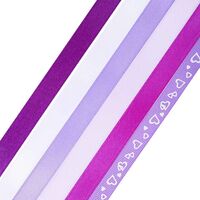 Набор декоративных лент "Фиолетовый микс" (1,2 см; 23 м; 5 шт.)