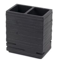 Подставка для зубных щёток "Brick" (101х63х115 мм; чёрная)