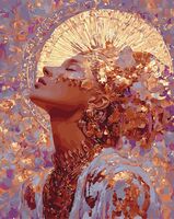 Картина по номерам с золотыми красками "Золотое сияние" (400х500 мм)