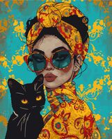 Картина по номерам "Жгучие брюнетки" (400х500 мм)