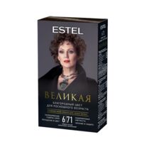 Крем-краска для волос "Estel Великая" (тон: 6.71, тёмно-русый коричнево-пепельный)