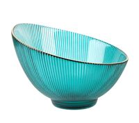 Салатник стеклянный "Frost Stripe" (172 мм; зелёный)