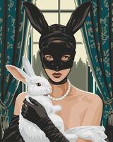 Картина по номерам "Белый кролик" (400х500 мм)