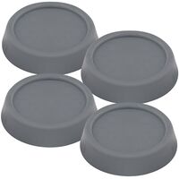 Антивибрационные подставки для стиральных машин и холодильников "Круг" (6х1,5 см; серый)