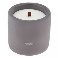 Свеча декоративная "Ирина" (тёмно-серый)