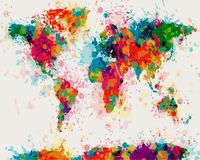 Картина по номерам "Карта мира" (400х500 мм)