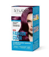 Крем-краска для волос "Fashion Color" тон: 6.65, фуксия