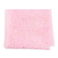Фатин "Со звездочками" (50х50 см; розовый)