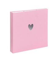 Фотоальбом на кольцах "Сердце" (розовый)