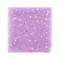 Фатин "Со звездочками" (50х50 см; сиреневый)
