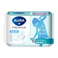 Гигиенические прокладки "Aura Premium Normal" (10 шт.)