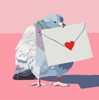 Картина по номерам "Любовное послание" (200х200 мм)