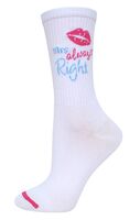 Носки "Mrs.Right" (белый)