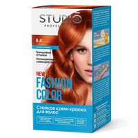 Крем-краска для волос "Fashion Color" тон: 8.4, огненно-рыжий