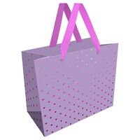 Пакет бумажный подарочный "Hearts pattern" (32х26х12 см)