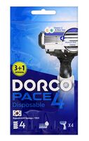 Станок для бритья одноразовый "Dorco Pace 4" (4 шт.)