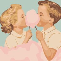 Картина по номерам "Нежнее ваты" (200х200 мм)