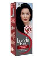 Крем-краска для волос "Londa Plus. Для упрямой седины" тон: 2/0, черный