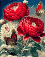 Картина по номерам "Крупные бутоны цветов" (400х500 мм)
