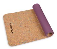 Коврик для йоги "IN285" (173х61х0,6 см; коричнево-фиолетовый)