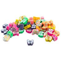 Бусины из полимерной глины "Бабочки" (10 мм)