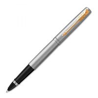 Ручка-роллер черная "Jotter Core T61 Stainless Steel GT" (М)