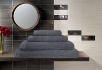 Полотенце махровое (30x50 см; графит)