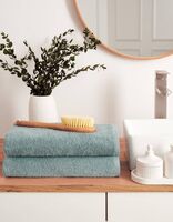 Полотенце махровое (70x140 см; зелёный)