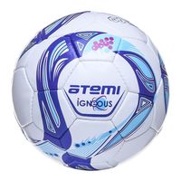 Мяч футбольный Atemi "Igneous" №3 (бело-сине-голубой)