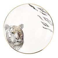 Тарелка фарфоровая "Саванна. Тигр" (230х230х25 мм)