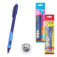 Набор ручек шариковых синих "ErgoLine Kids Stick and Grip Neon" (0,5 мм; 2 шт.)