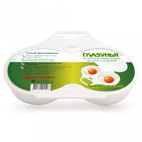 Форма для приготовления яиц в микроволновке "Глазунья" (16х12х3 см)