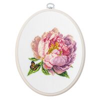 Набор для вышивания "Пион розовый" (120х120 мм)