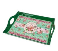 Поднос сервировочный "Цветочные кружева" (355х265х60 мм)