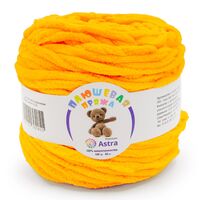 Пряжа "Плюшевая №203" (100 г; 80 м; светло-оранжевый)