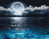 Картина по номерам "Лунная соната" (400х500 мм)