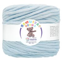 Пряжа "Плюшевая №516" (100 г; 80 м; светло-голубой)