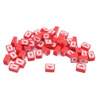 Бусины из полимерной глины "Любовное письмо" (50 шт.)