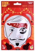 Маска-стикер для лица "Непобедимый пират"