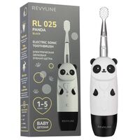 Детская электрическая зубная щетка Revyline RL 025 Panda (чёрная)