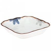 Тарелка глубокая фарфоровая "Аквилегия" (175х175х36 мм)