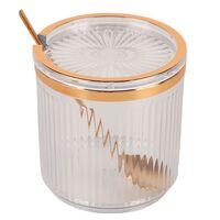 Банка для сыпучих продуктов с ложкой "Nouvelle" (400 мл; белый)