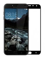 Защитное стекло CASE Full Glue для Samsung Galaxy J4 (глянец; чёрное)