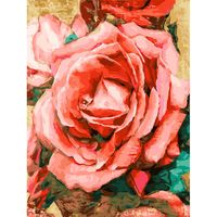 Картина по номерам "Благородная роза" (300х400 мм)