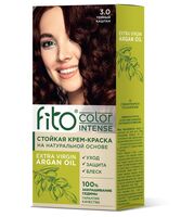 Крем-краска для волос "Fito Сolor Intense" тон: 3.0, тёмный каштан