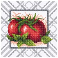 Алмазная вышивка-мозаика "Спелый томат" (200х200 мм)
