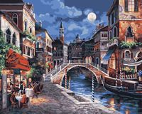 Картина по номерам "Ночная Венеция" (400х500 мм)