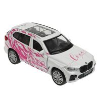 Машинка инерционная "BMW X5" (бело-розовый)