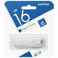USB Flash Drive 32GB SmartBuy Clue White (SB16GBCLU-W)